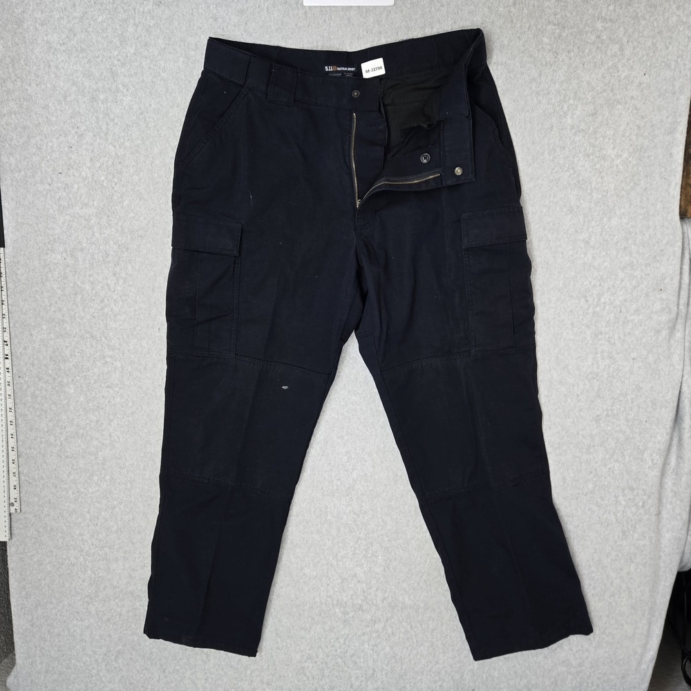 5.11 Tactical Series Men Pants XL Navy Blue Cargo Relaxed Fit TDU READ